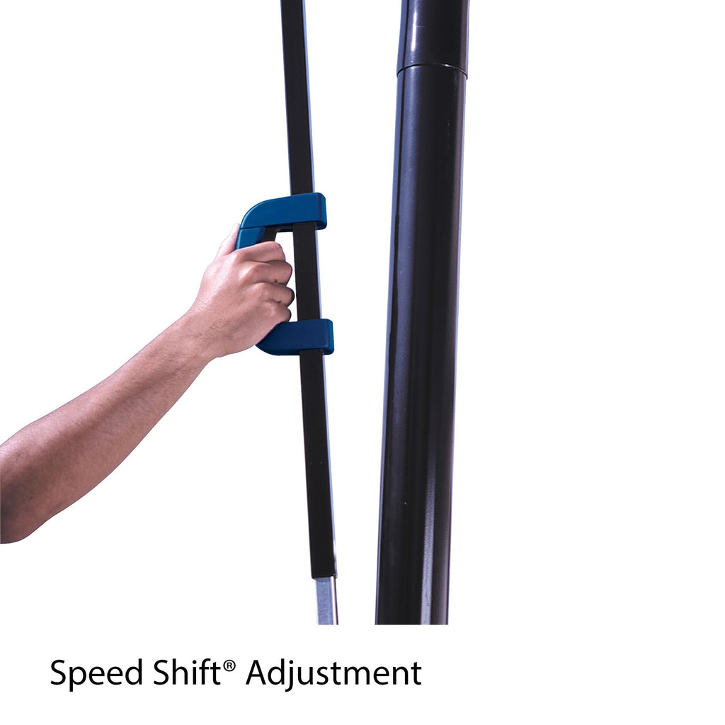 Lifetime 48" Shatterproof Portable One Hand Height Adjustable Basketball System in Black, 51550