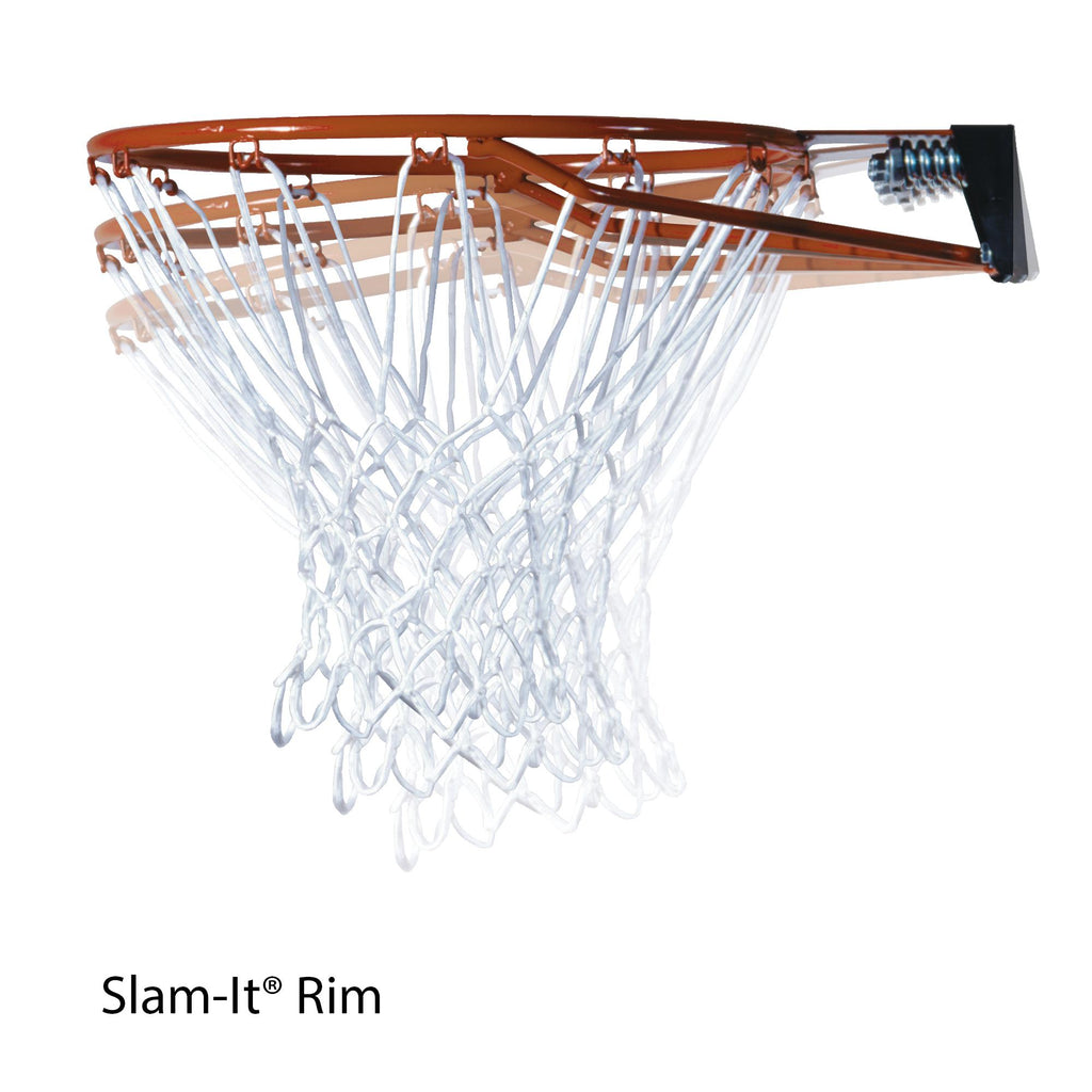 Lifetime 48" Shatterproof Portable One Hand Height Adjustable Basketball System in Black, 51550