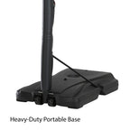 Lifetime 48" Shatterproof Portable One Hand Height Adjustable Basketball System in Black, 51550
