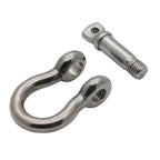 BoatTector  Steel D Shackle - 1", 4-Pack