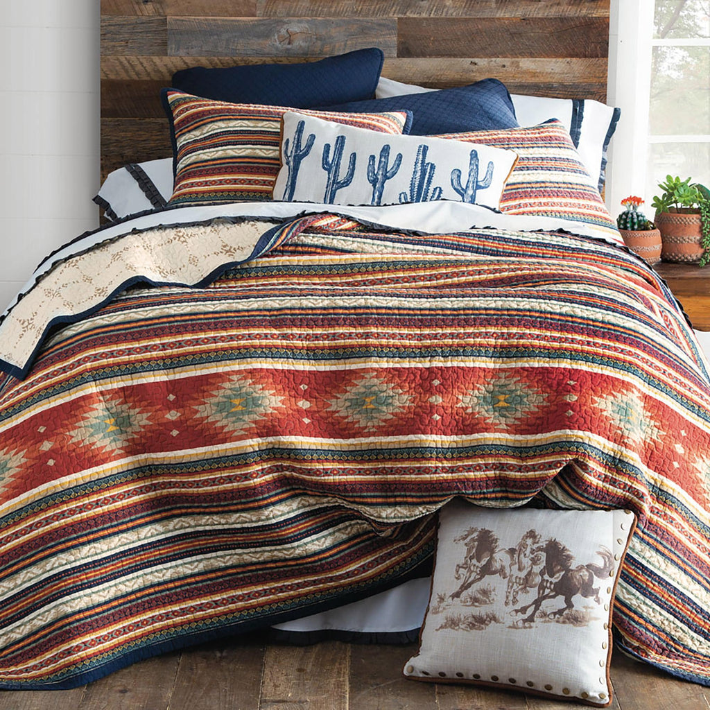HiEnd Del Sol Southwest Quilted Bedding Set Full/Queen
