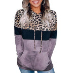 New Women Autumn Winter Streewear Leopard Print Ladies Clothes Casual Loose Hoodies Sweatshirts