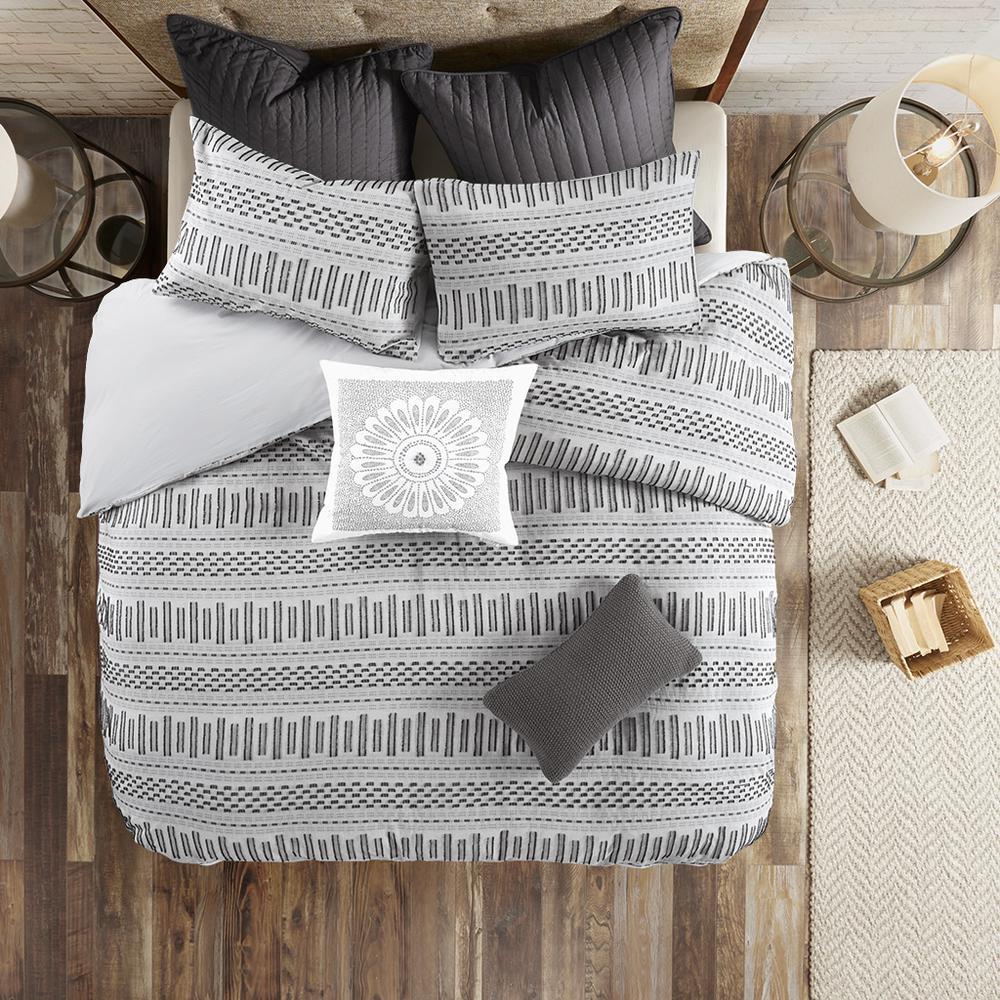 INK+IVY Rhea Cotton Jacquard Comforter Mini Set King/Cal King