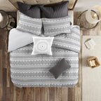 INK+IVY Rhea Cotton Jacquard Comforter Mini Set King/Cal King