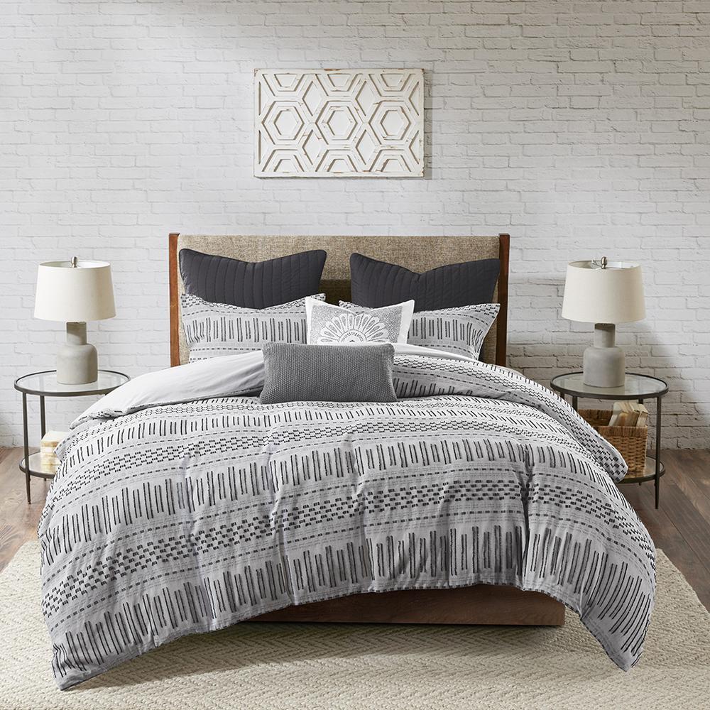INK+IVY Rhea Cotton Jacquard Comforter Mini Set King/Cal King