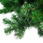 9 ft. Pre-Lit PVC Artificial Christmas Tree Hinged with 700 LED Lights Green