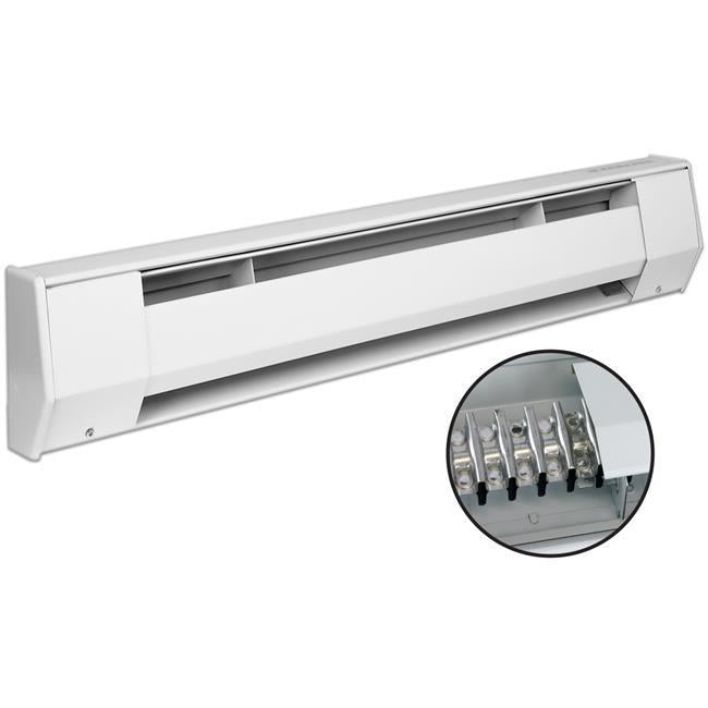 King Electric 4K2010BW 4 ft. 208V K Baseboard Heater - 1000W, White
