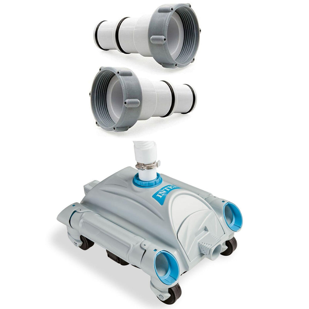 intex replacement hose adapter (pair) &amp; intex automatic pool cleaner vacuum