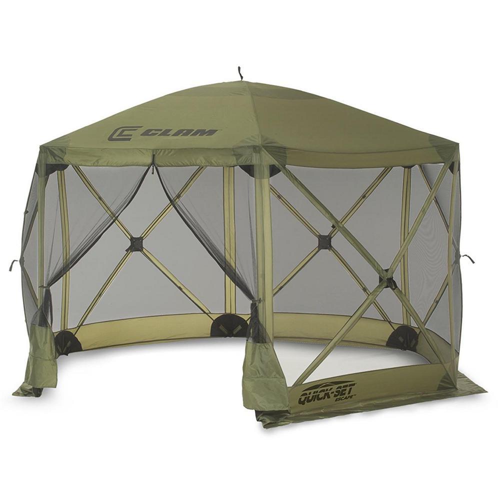 Set Escape Portable Camping Outdoor Canopy Screen and 6 Wind Panels