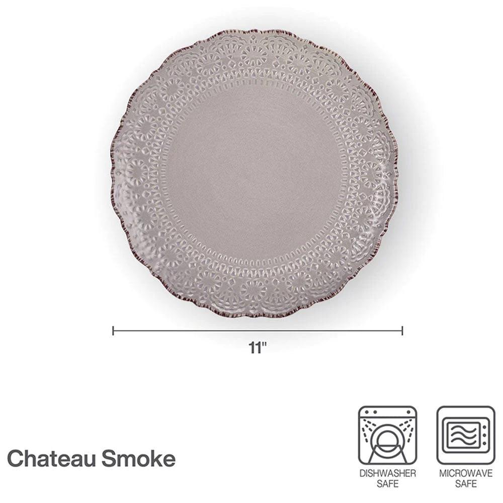 Chateau Smoke Set of 4 Dinner Plates