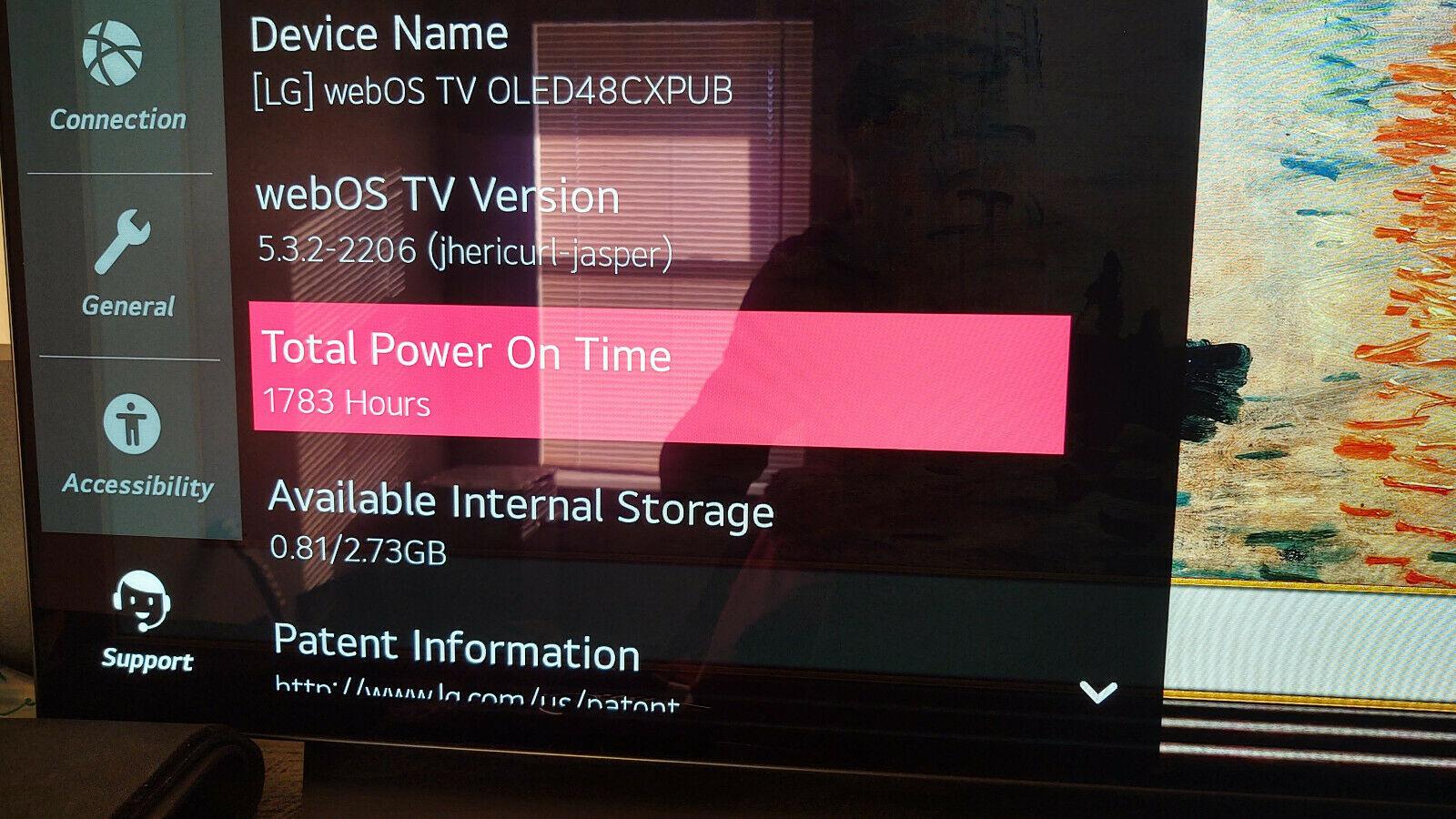 lg oled48cxpub 48" ultra hd oled smart tv - perfect black