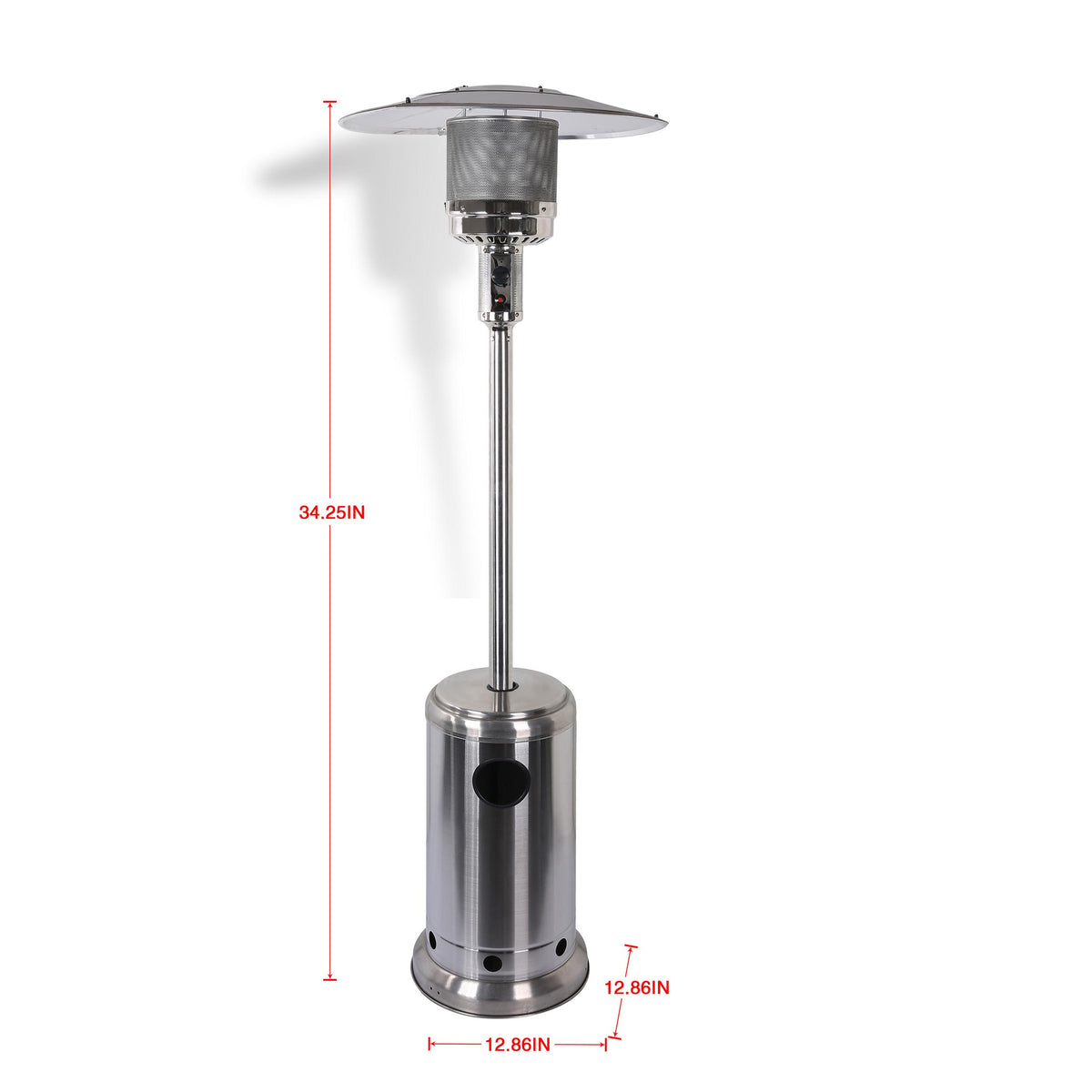 47000 BTU Patio Standing Heater