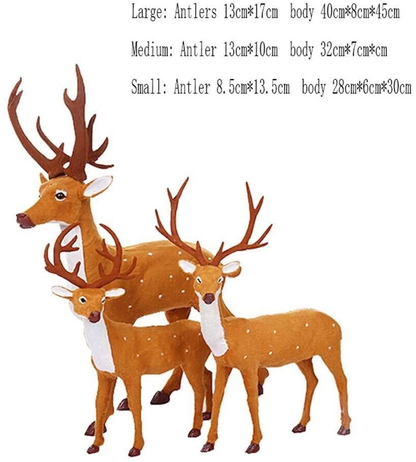 ChenCheng Christmas Decoration Holiday Decoration Children's Gift Deluxe Edition Christmas Reindeer, Cute Three Pack Christmas utenciles