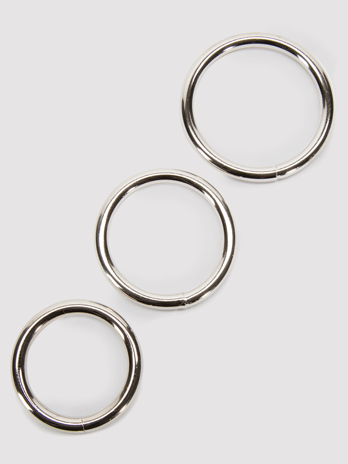 Sportsheets Metal O-Ring Set (3 Pack), Silver