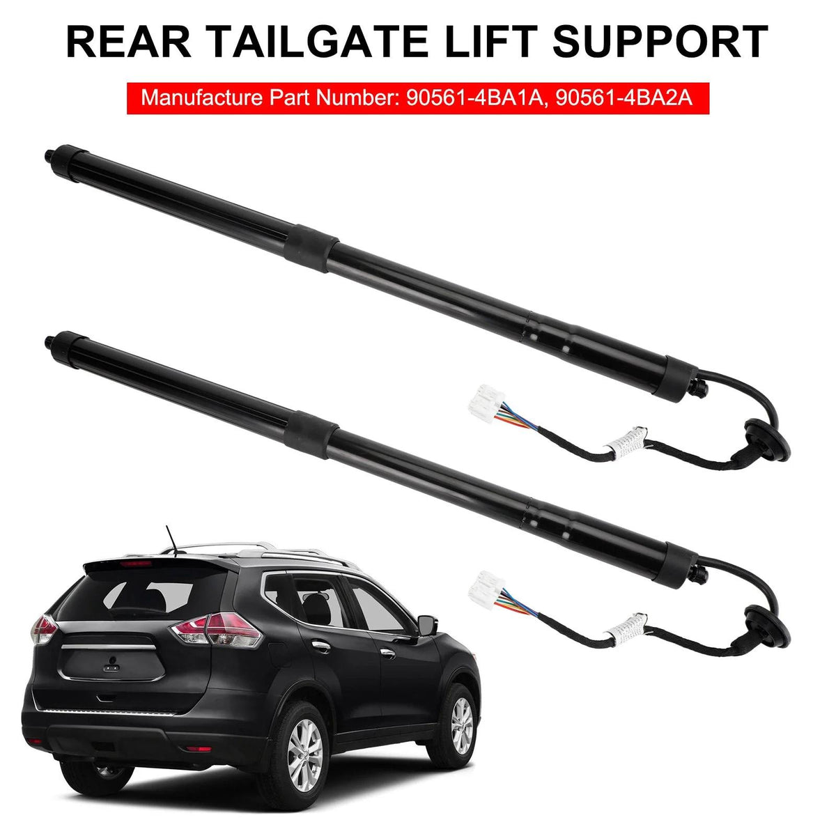 17-19 Nissan Rogue SL/SV Hybrid Sport Utility 4-Door 2.0L 2PCS Electric Tailgate Struts 905614BA4A 905614BA3A Generic