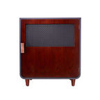 Staart Wooden Indoor Pet Crate/ Kennel and End Table console Dcor for LarDog 25' x 36' x 28'- Mocha Walnut