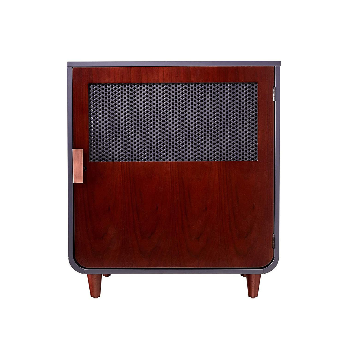 Staart Wooden Indoor Pet Crate/ Kennel and End Table console Dcor for LarDog 25' x 36' x 28'- Mocha Walnut