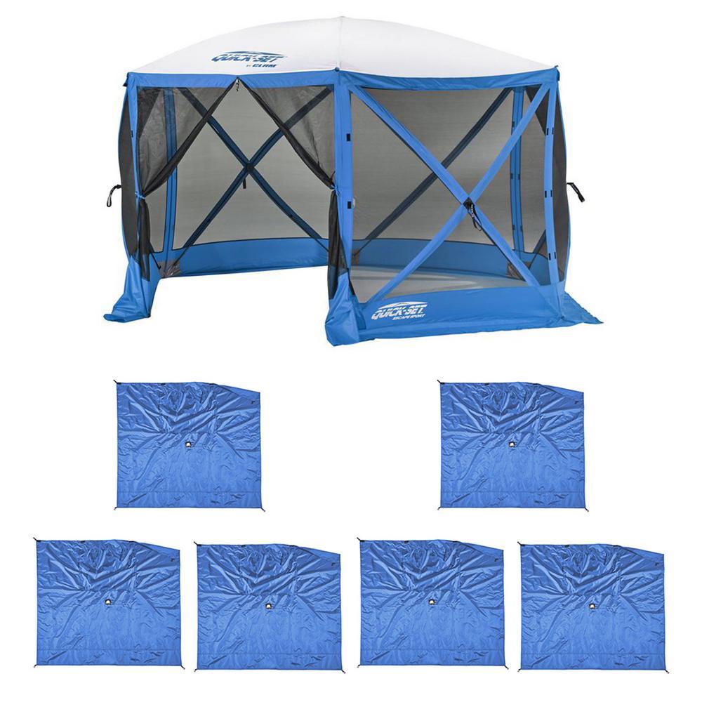 Set Escape Sport Tailgating Shelter Tent Plus Wind and Sun Panels (6-Pack)