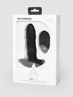 Doc Johnson A-Play Remote Control Thrusting Butt Plug, Black