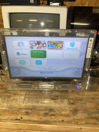 axess 13" clear see through led color tv tv-1702-13cl works! prison detention