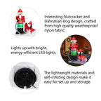 7 ft. Lighted Inflatable Fire Fighter with Puppy Dog Decor