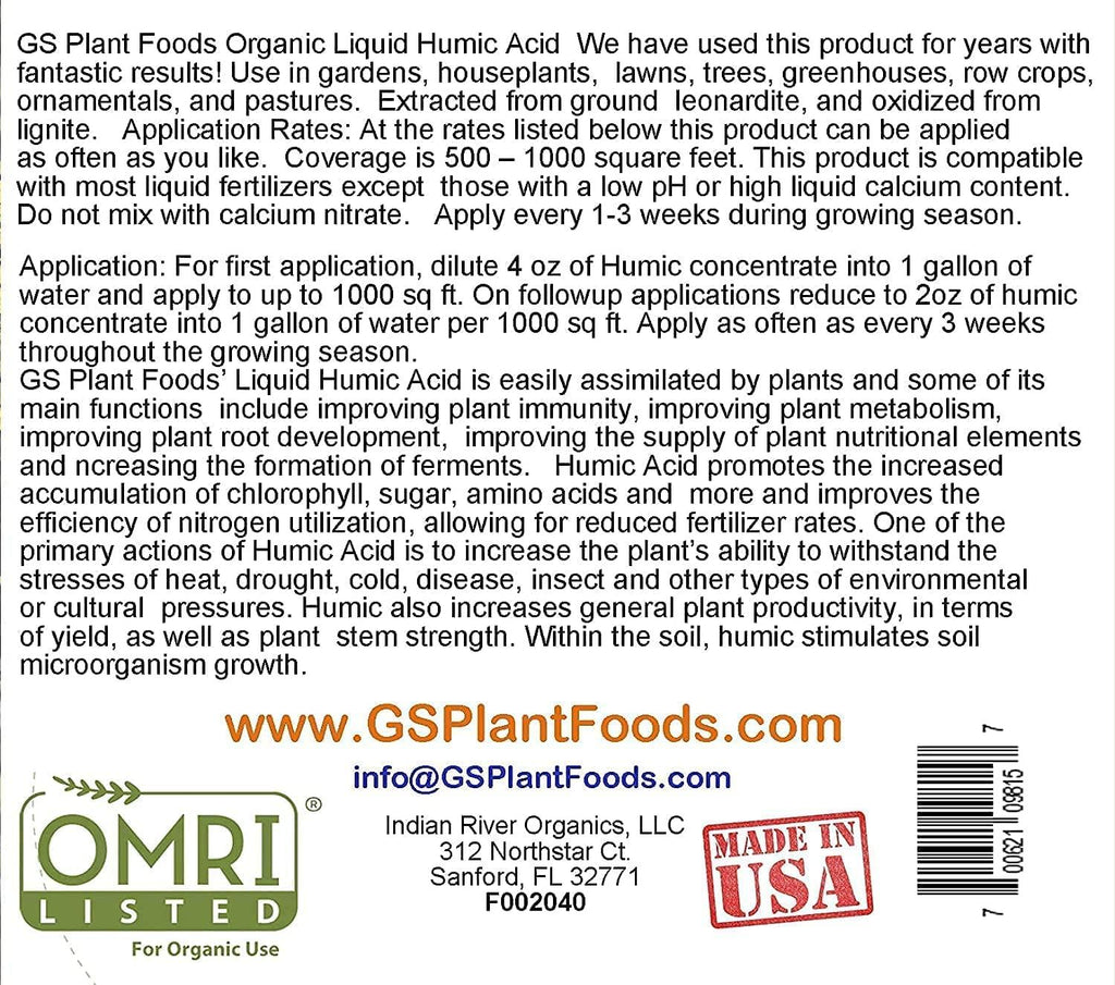 organic liquid humic acid (5 gallon)