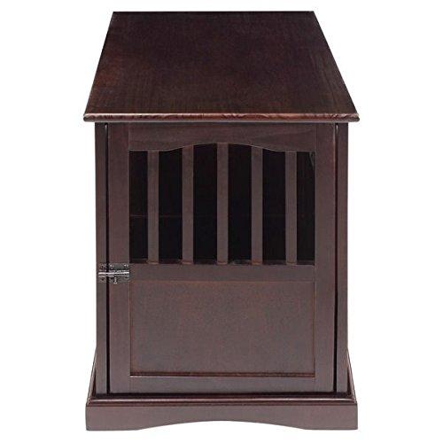 Wooden Furniture Pet Crate, Color Espresso (Large) by Casual Home