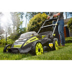 . 20" RY40190 40-Volt Brushless Lithium-Ion Cordless Battery Self Propelled Lawn Mower with 5.0 Ah Battery and Charger Included