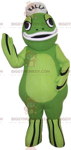 Green Frog BIGGYMONKEYMascot Costume. Green frog costume