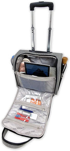 Newcastle Softside Expandable Spinner Luggage, Black White Herringbone, 4 Piece Set