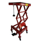 300lb Motorcycle Hydraulic Lifting Platform Red