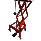 300lb Motorcycle Hydraulic Lifting Platform Red