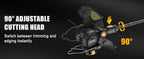 3 in 1 Cordless Weed Eater Compatible with DEWALT 20V MAX Battery,12-Inch String Trimmer Edger &amp; Mini Mower, 8500RPM Auto Feed Weed Wacker w/Adjustable Handle (Tool Only)