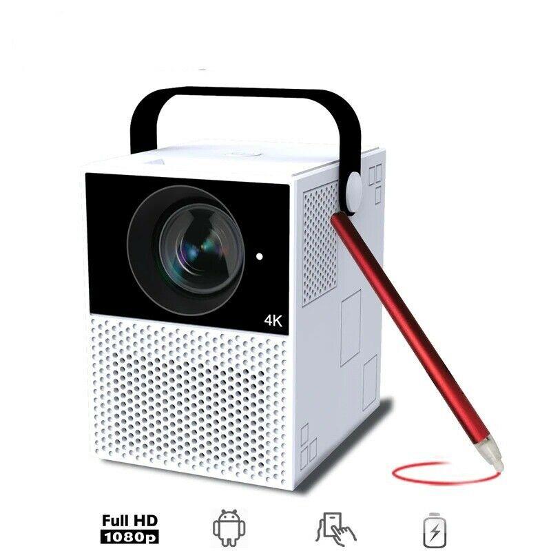 y2 portable interactive 4k 1080 projector-smart wifi mini android tv home