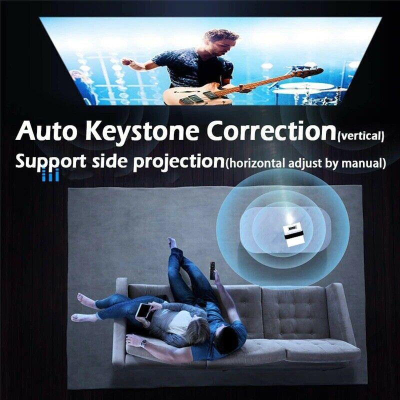 y2 portable interactive 4k 1080 projector-smart wifi mini android tv home