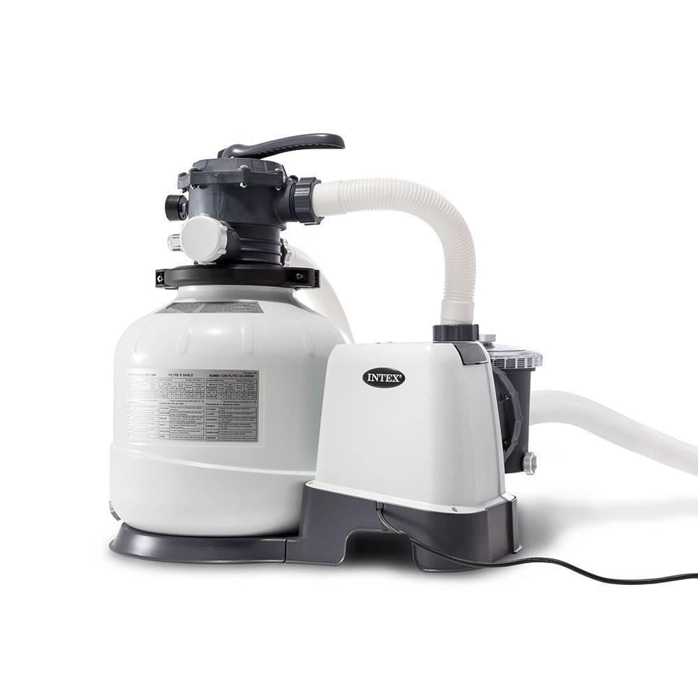 intex 2800 gph above ground pool sand filter pump w/threaded hose adapter (pair)