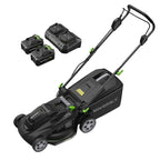 40V 17-Inch Cordless Lawn Mower, Brushless Electric Lawn Mower with Dual 4.0Ah Batteries &amp; Charger, 6 Cutting Heights, 2-in-1 Mulching &amp; Bagging