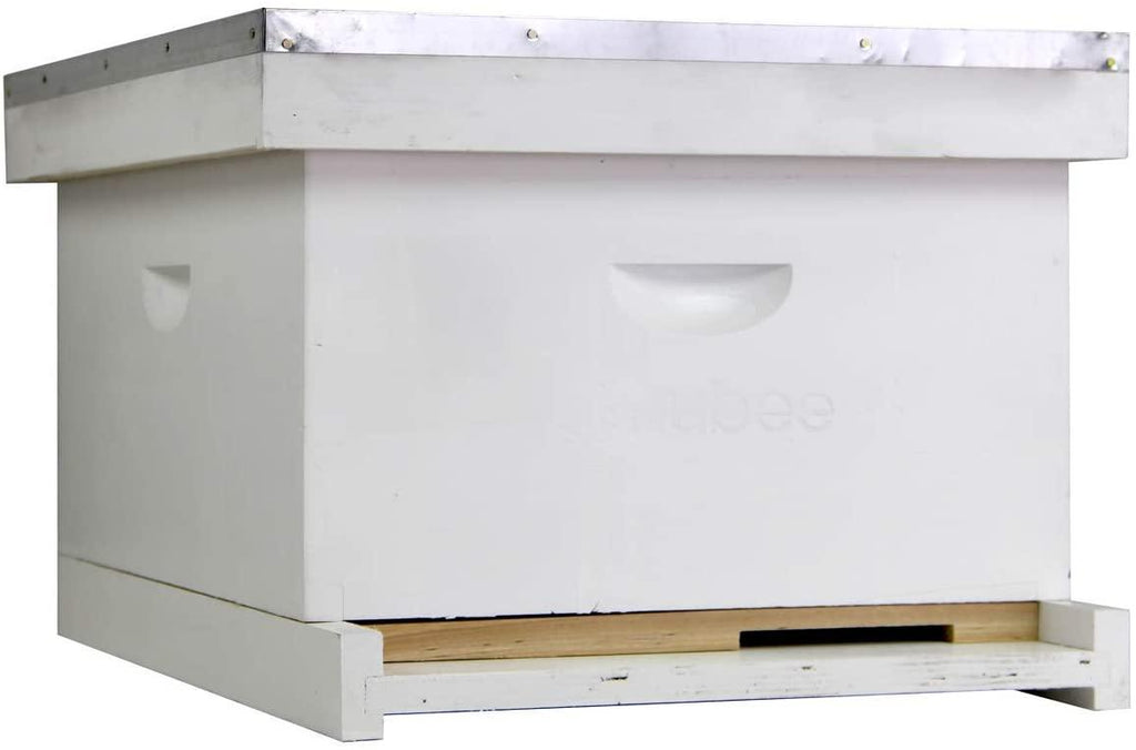 nubee 10 frame starter beehive kit - includes 1 hive body &amp; accessories