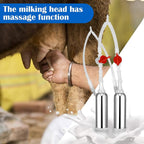 new generation 14l pulse adjustable milking machine for cows farms or daily family, plug-in pulsation suction pump milker, portable automatic cattle milking equipment for large and small cattle