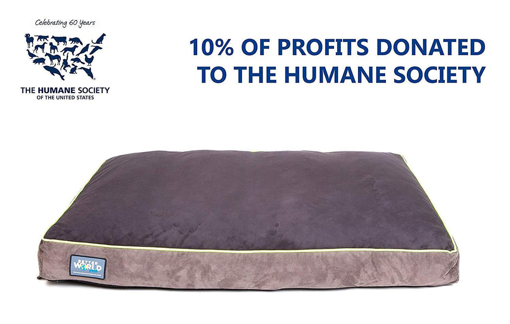 First-Quality Orthopedic Dog Bed |Pure Premium Shredded Memory Foam Ideal for Aging Dogs | Eases Pain of Arthritis &amp; Hip Dysplasia | Waterproof 180 GSM Removable Washable Cover