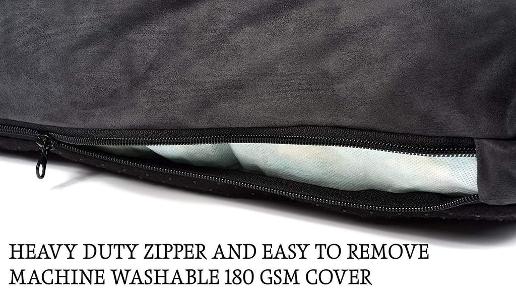 First-Quality Orthopedic Dog Bed |Pure Premium Shredded Memory Foam Ideal for Aging Dogs | Eases Pain of Arthritis &amp; Hip Dysplasia | Waterproof 180 GSM Removable Washable Cover