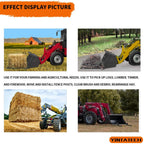 yintatech clamp on pallet forks 43” pallet forks 1500lbs heavy duty for loader bucket skid steer tractor