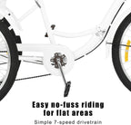 Adult Trike, Foldable Tricycle Cruiser Bike 26-in 3-Wheel 7 Speed with Cargo Basket and Installation Tools, for Recreation, Shopping, Picnics Exercise Men's Women's Bike
