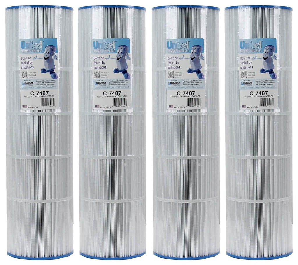 unicel c-7487 swimming pool 100 sq. ft. replacement filter cartridge (4 pack)