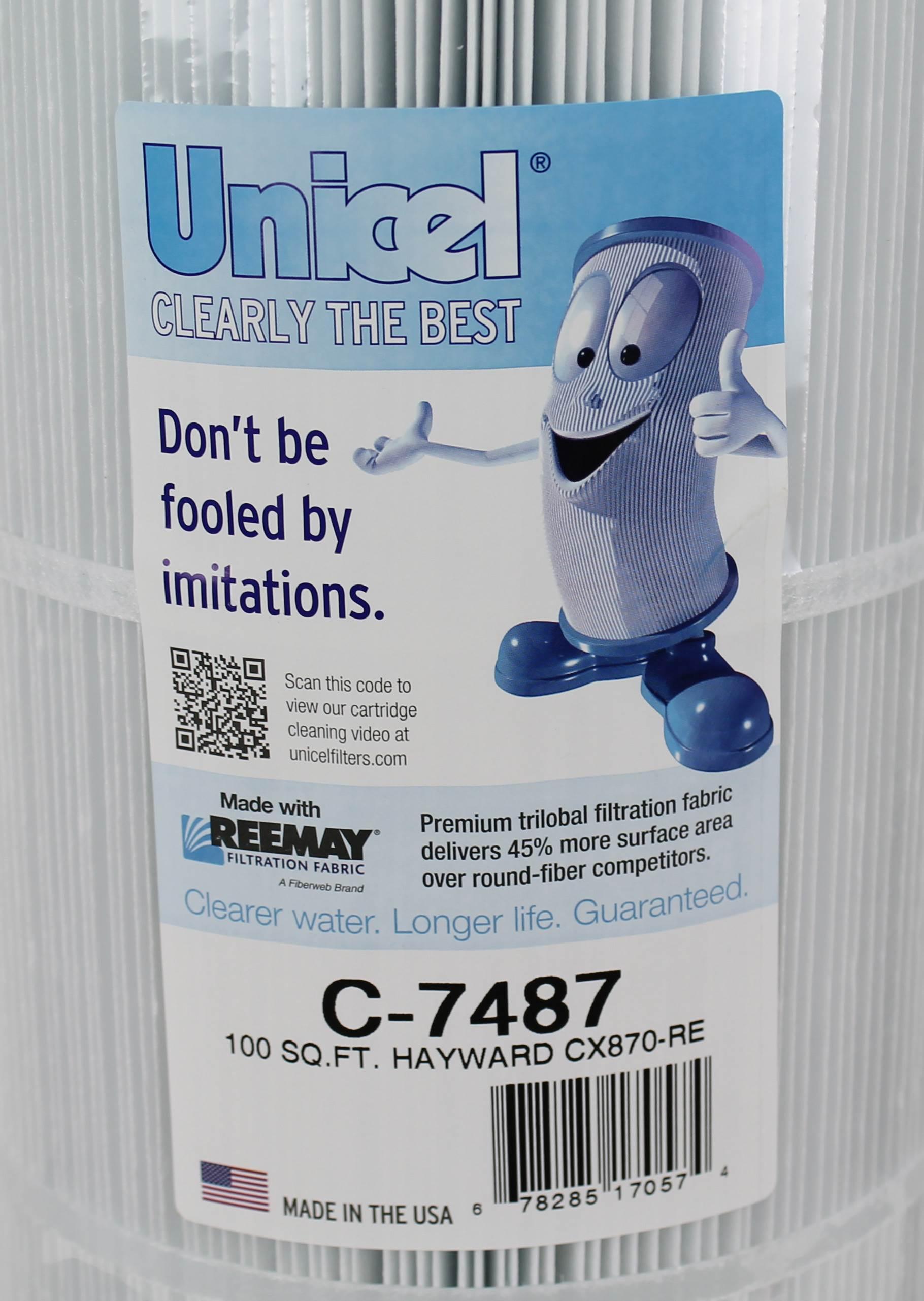 unicel c-7487 swimming pool 100 sq. ft. replacement filter cartridge (4 pack)