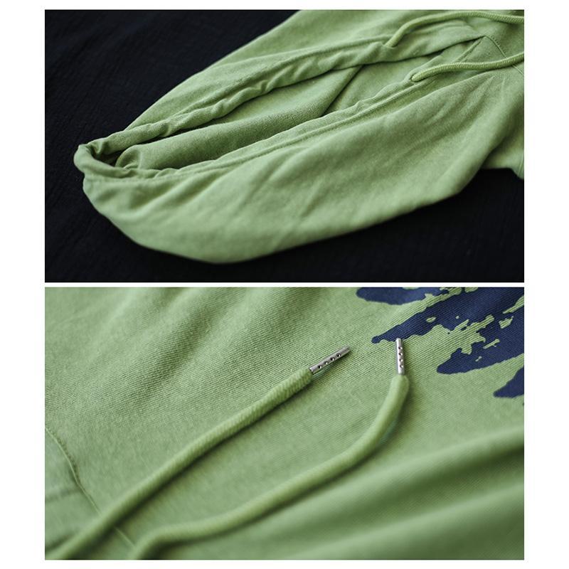 Women's Short-sleeved Loose Cotton Hoodies