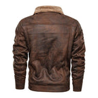 New Fashion Stand Collar Mens Leather Jackets