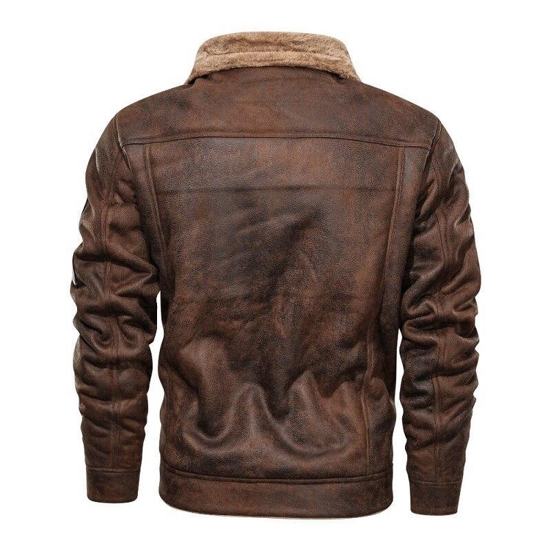 New Fashion Stand Collar Mens Leather Jackets