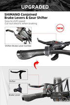 HOTEBIKE 36V 350w Ebike Electric Bike 26" E Bikes for Adults Aluminum Alloy Mountain Bicycle with 21 Speed Shift Removable Hidden Battery 160 disc Brake