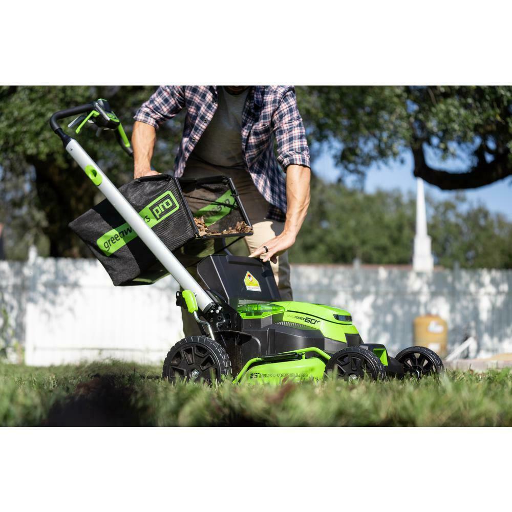 PRO 25 in. 60-Volt Cordless Battery Self Propelled Walk-Behind Lawn Mower